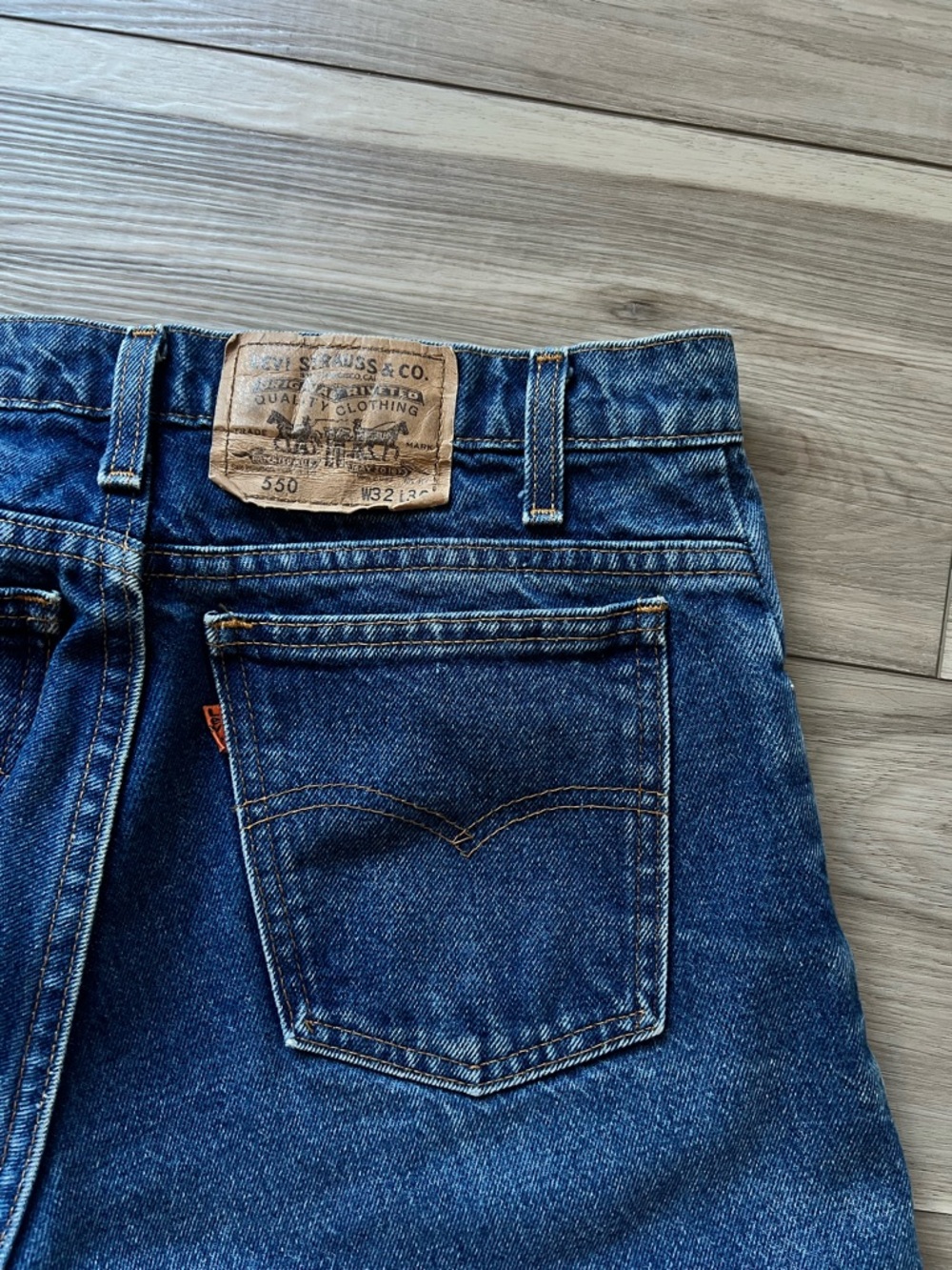 Levi's Straight Jeans in Dark Blue Denim